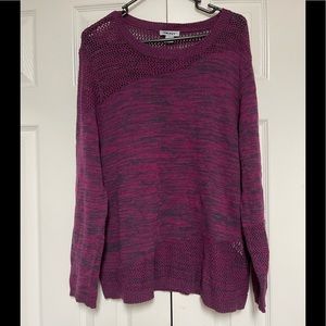 Purple/knit DKNY knit sweater